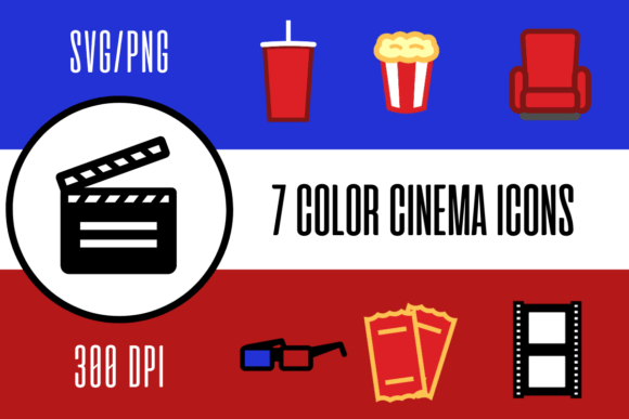 Cinema Movie Theater Color Icons: A Complete Visual Toolkit