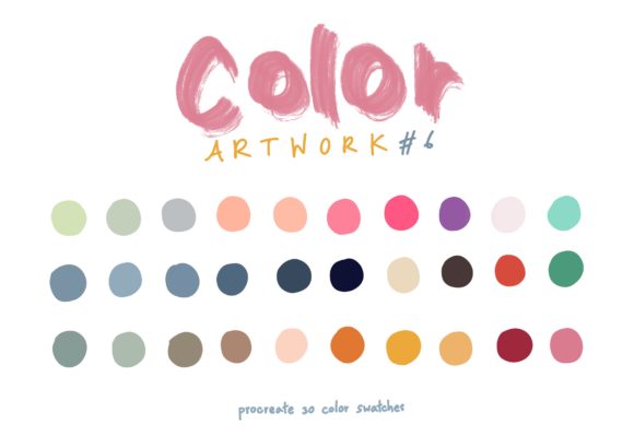 Color Artwork#6 and Procreate Color Palettes