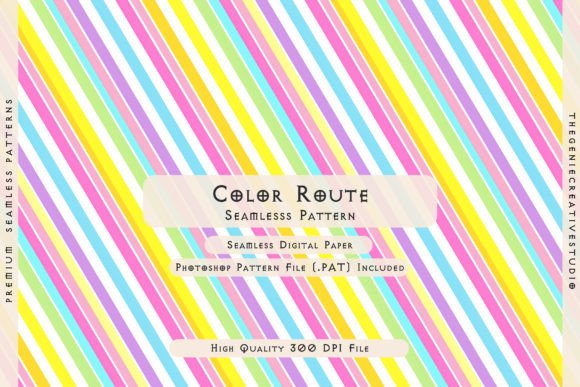 Color Route Seamless Digital Pattern: A Designer's Asset for Modern Projects