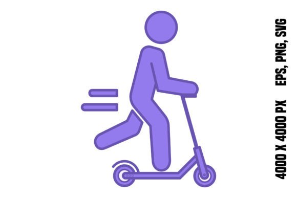Crafting a Playful Brand Identity with Kick Scooter Color Icon