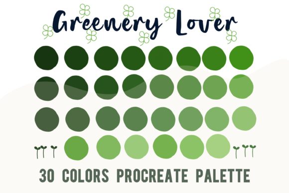 Effortless Foliage: The Procreate Color Palette Greenery Lover