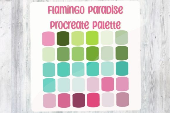Flamingo Procreate Color Palette: A Designer's Go-To for Vibrant Projects