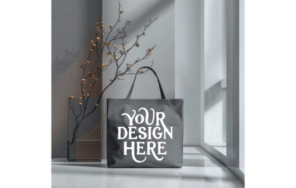 Grey Tote Bag Mockup: A Designer's Clean Slate