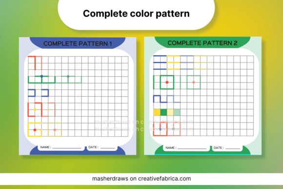 Kids Activity Tracing Color Pattern 1-2: Building Foundational Skills