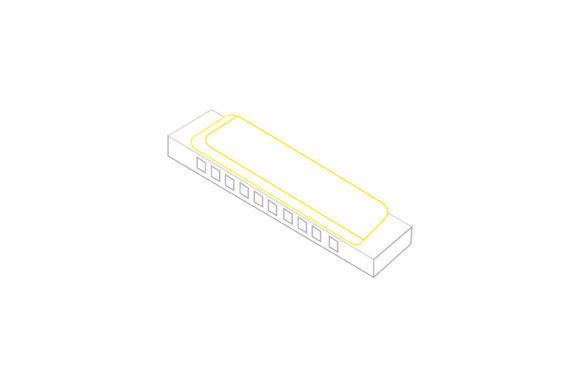 Music Instrument Harmonica Color Line: A Creative Asset for Designers