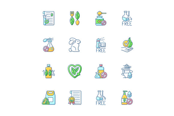 Natural Cosmetic RGB Color Icons: A Visual Toolkit for Eco-Brands
