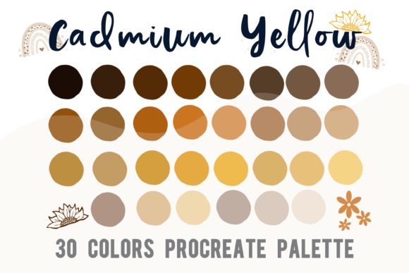 Procreate Color Palette Cadmium Yellow: Vibrant Hues for Digital Art