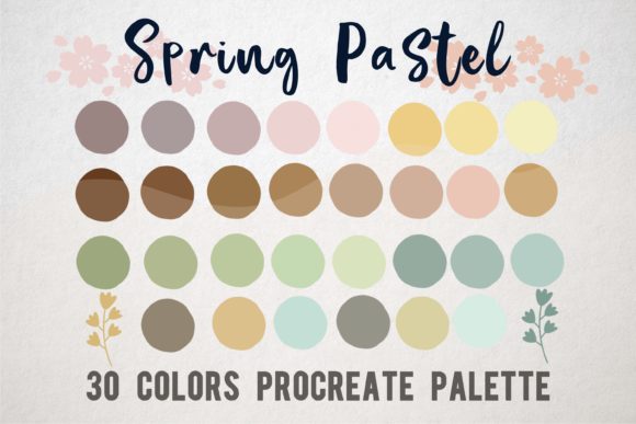 Procreate Color Palette Spring Pastel for Gentle, Cohesive Art