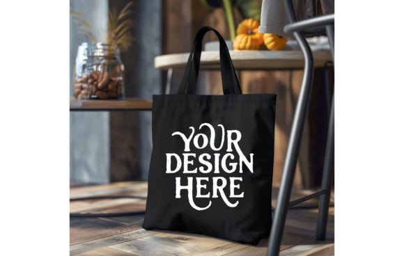 Tote Bag,color Black Mockup 14: A Design Asset for Your Business