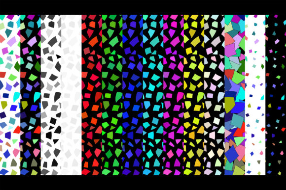 Vibrant Abstract Backgrounds of Color Pieces